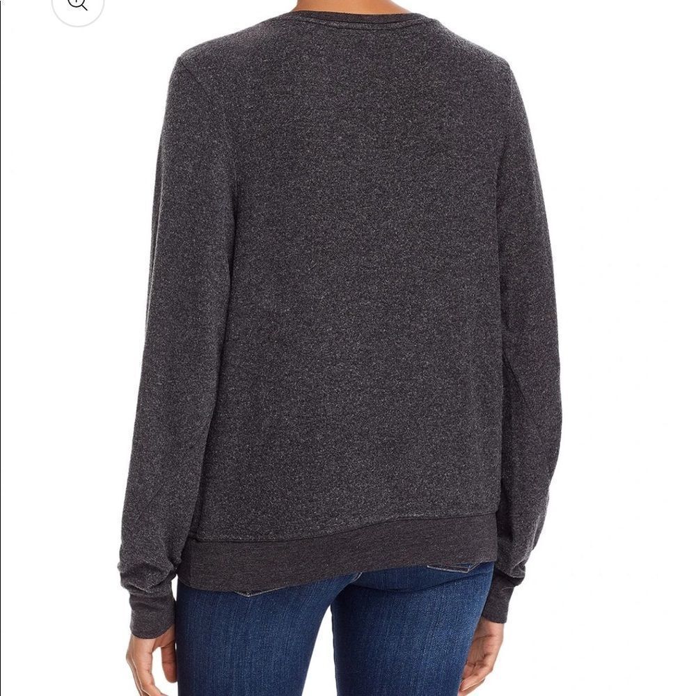 NWT Wildfox Grey Baggy Beach Snake Heart Sweatshirt - Picture 4 of 4